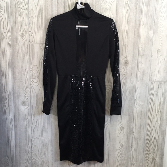 KELVIN HAYDON Designer Little Black Dress Sexy Size Small - Picture 1 of 12